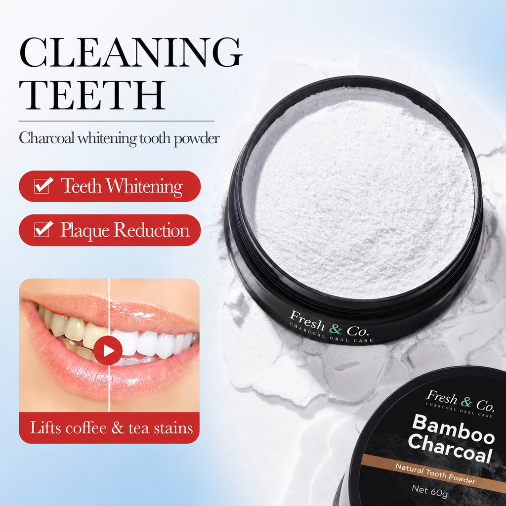 Bamboo Charcoal Whitening Tooth Powder - Mint, 30g
