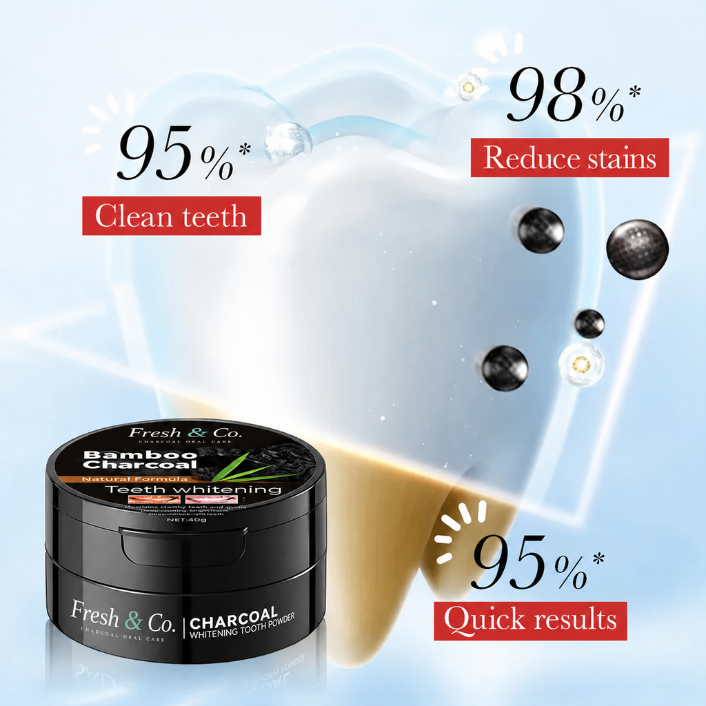 Bamboo Charcoal Whitening Tooth Powder - Mint, 30g